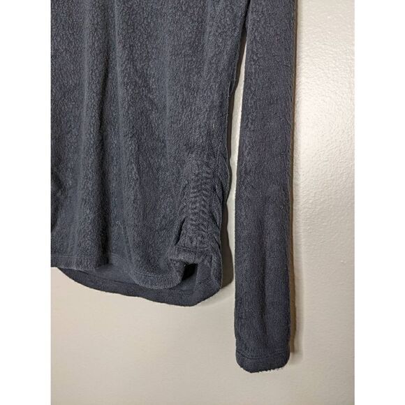 Anthropologie Black Fuzzy Comfy Low Back Sweater Medium - Picture 3 of 11